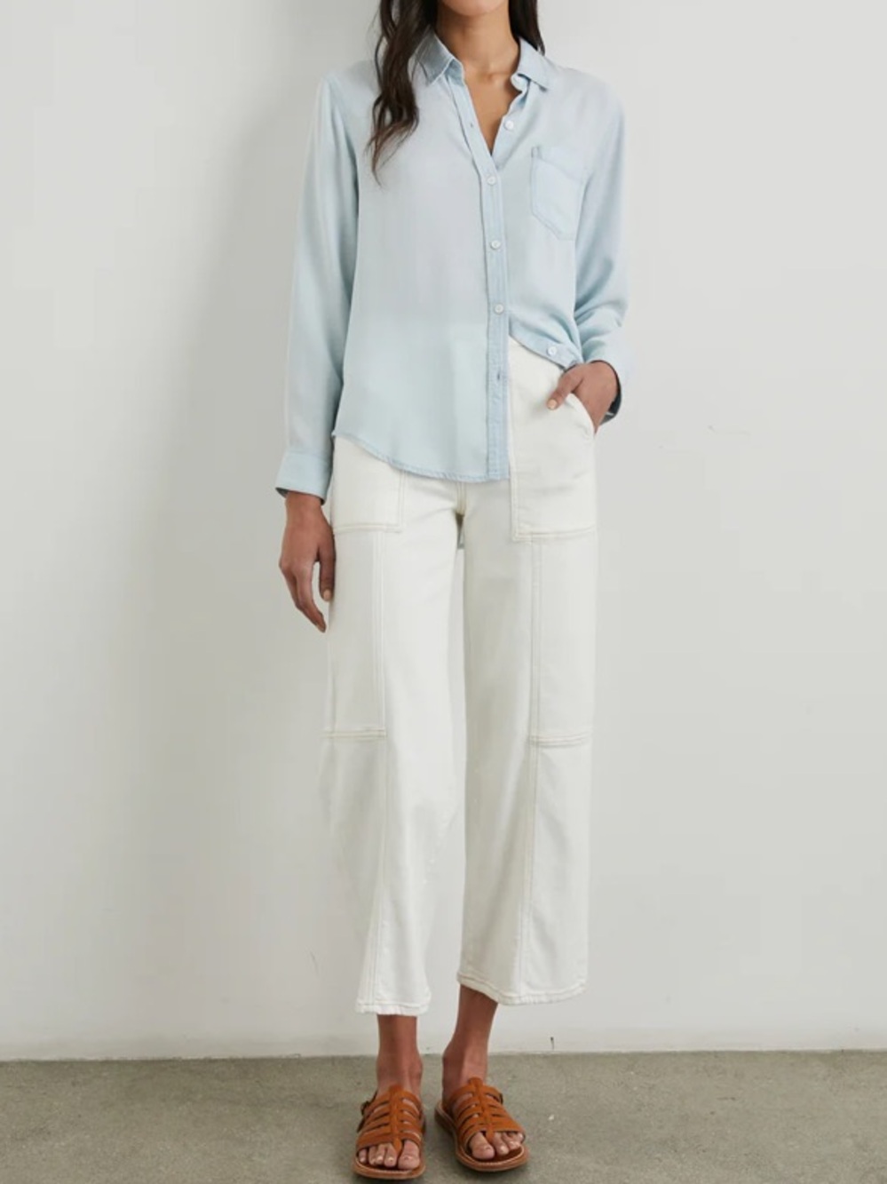 Rails Ingrit Tensil Shirt in Color Light Vintage